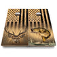 Hidden Deer & Fish Cornhole Boards - Backyard Series