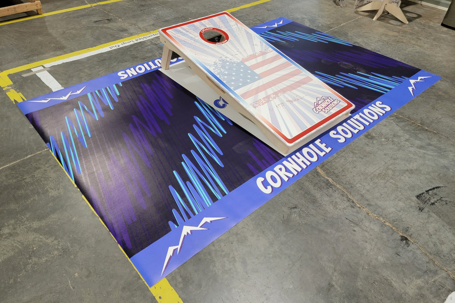 Custom Cornhole Pitching Mats (2 mats, 5'x8') Closeout - While Supplies Last!!!