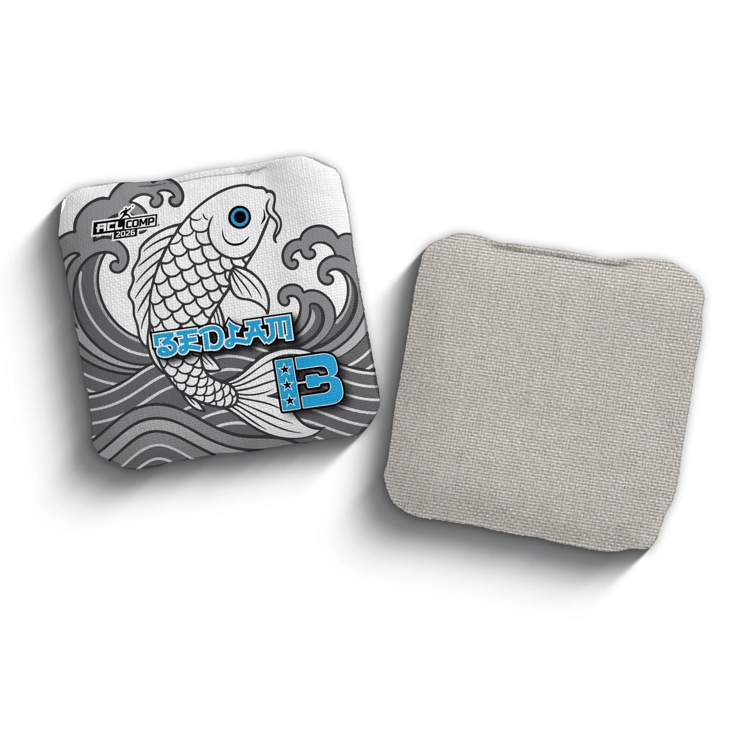 2026 Brotherhood Cornhole Bedlam Koi Fish Edition ACL Comp Stamped Cornhole Bags