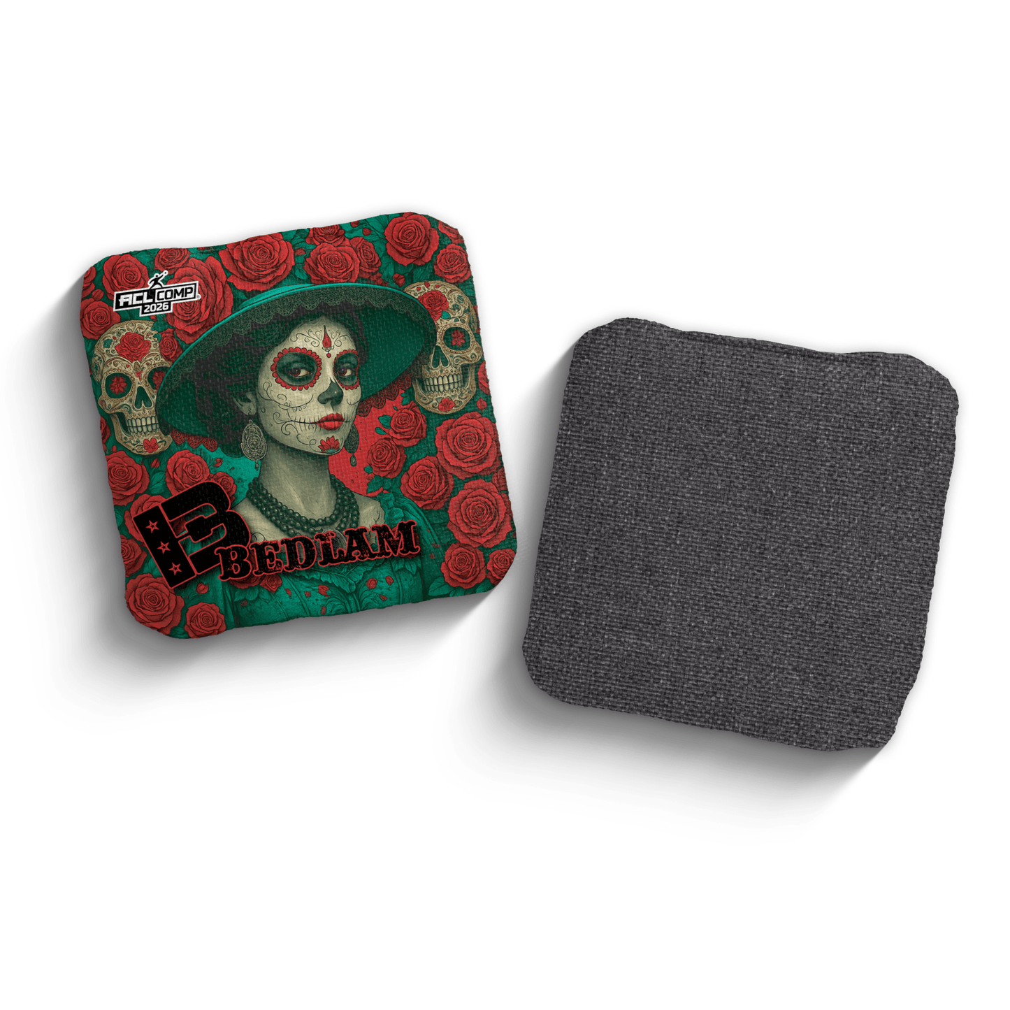 2026 Brotherhood Cornhole Bedlam La Catrina Edition ACL Comp Stamped Cornhole Bags
