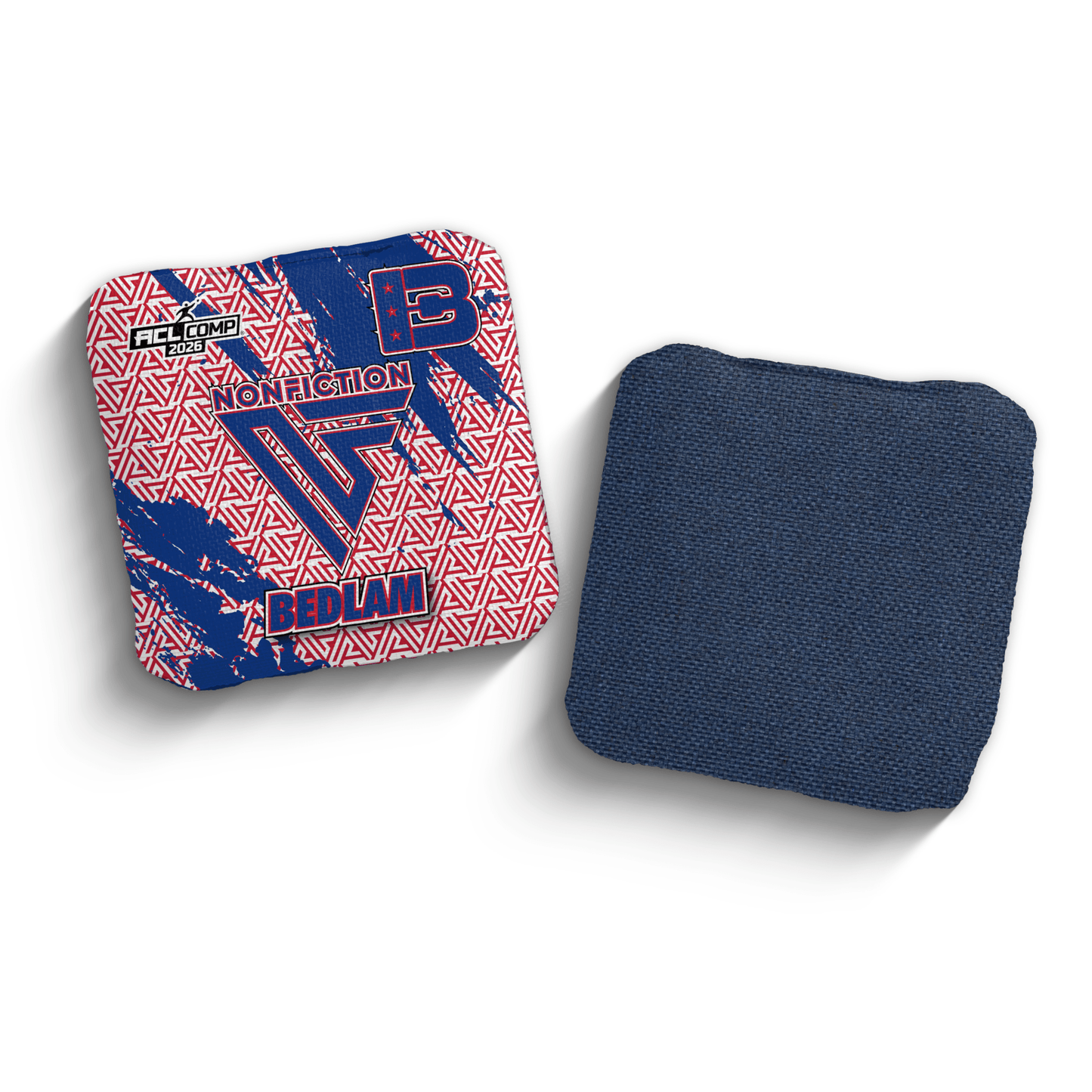 2026 Brotherhood Cornhole Bedlam Non Fiction Collaboration ACL Comp Stamped Cornhole Bags