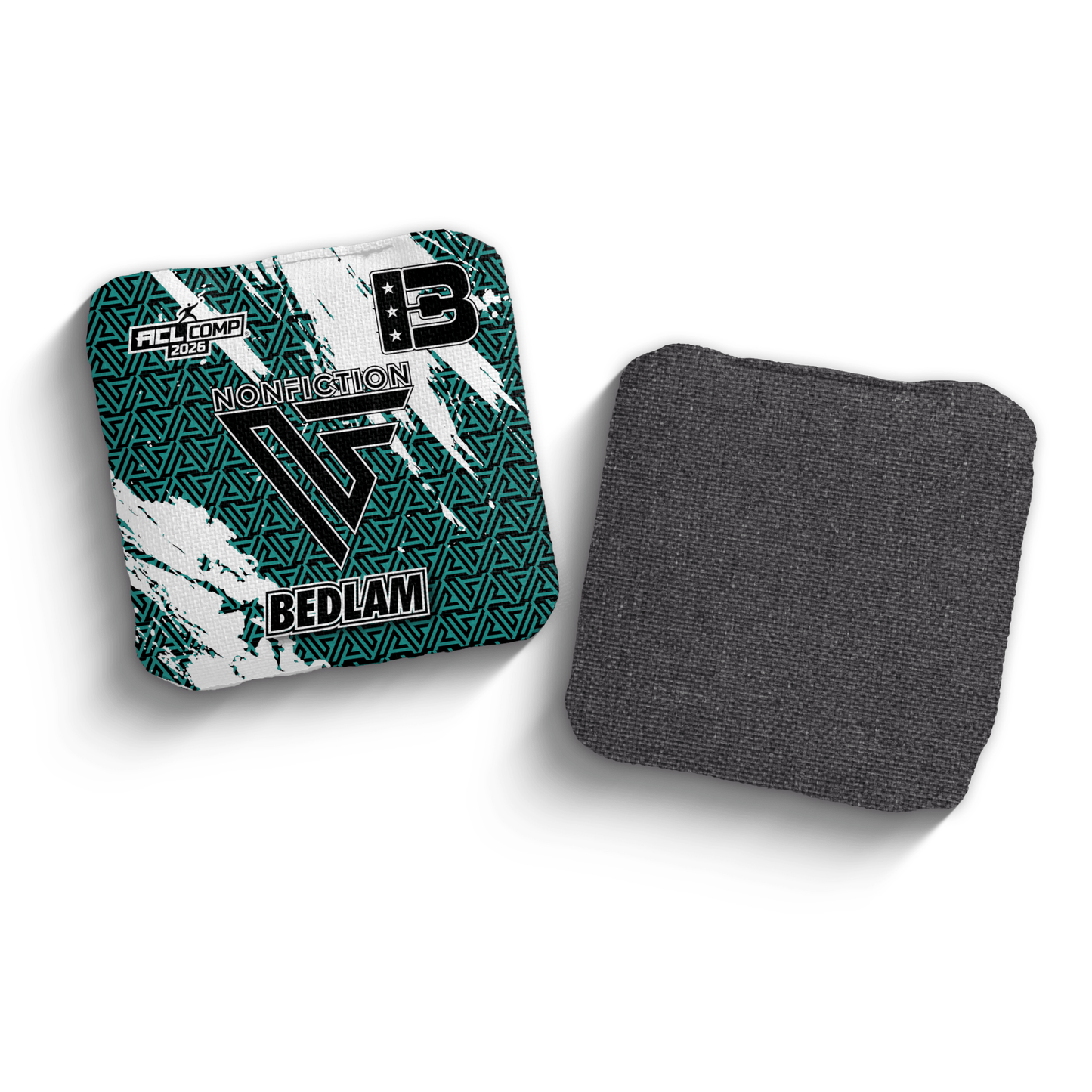 2026 Brotherhood Cornhole Bedlam Non Fiction Collaboration ACL Comp Stamped Cornhole Bags
