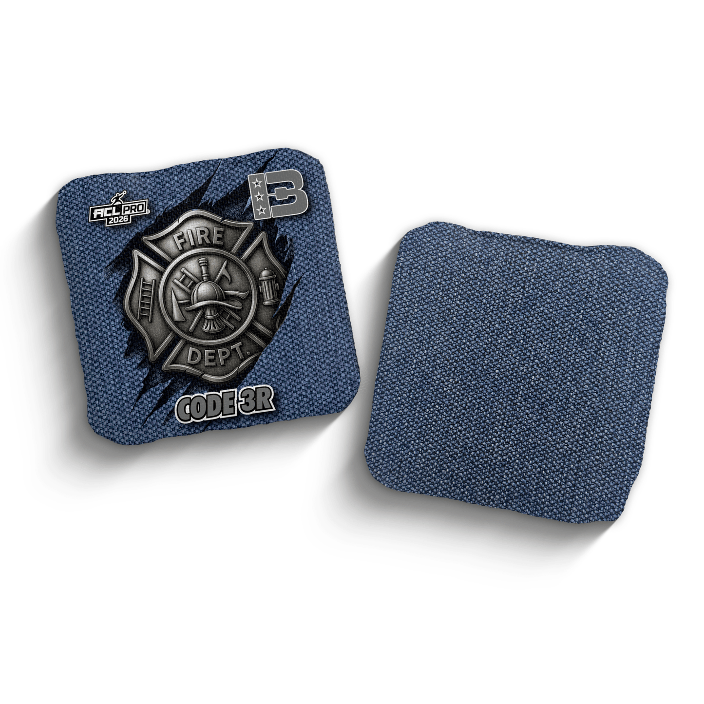 2026 Brotherhood Cornhole Code 3 First Responder Fire Edition ACL Pro Stamped Cornhole Bags
