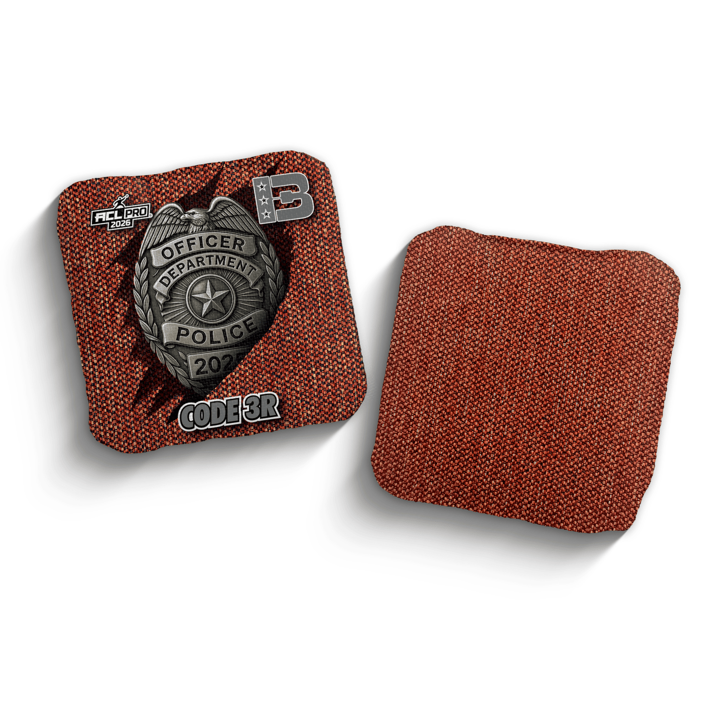 2026 Brotherhood Cornhole Code 3 First Responder Police Edition ACL Pro Stamped Cornhole Bags