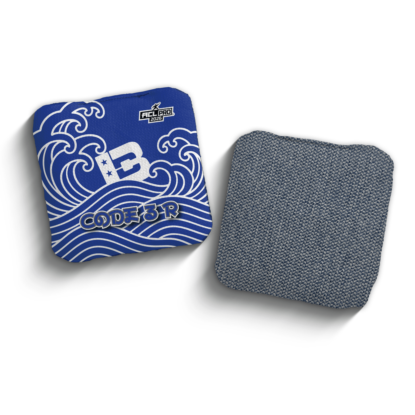 2026 Brotherhood Cornhole Code 3 Japanese Wave Edition ACL Pro Stamped Cornhole Bags