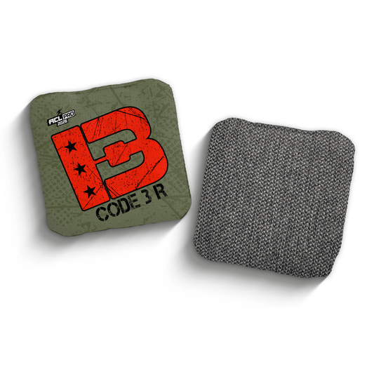 2026 Brotherhood Cornhole Code 3 Military Grunge Edition ACL Pro Stamped Cornhole Bags