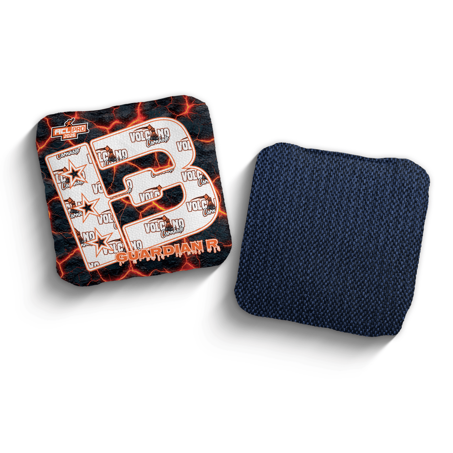 2026 Brotherhood Cornhole Guardian Volcano Cornhole Collaboration ACL Pro Stamped Cornhole Bags