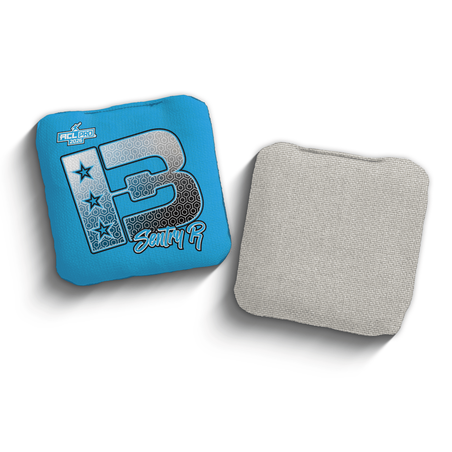 2026 Brotherhood Cornhole Sentry Blue Hex Edition ACL Pro Stamped Cornhole Bags