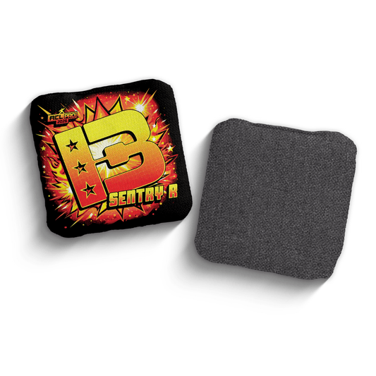 2026 Brotherhood Cornhole Sentry Comic Edition ACL Pro Stamped Cornhole Bags