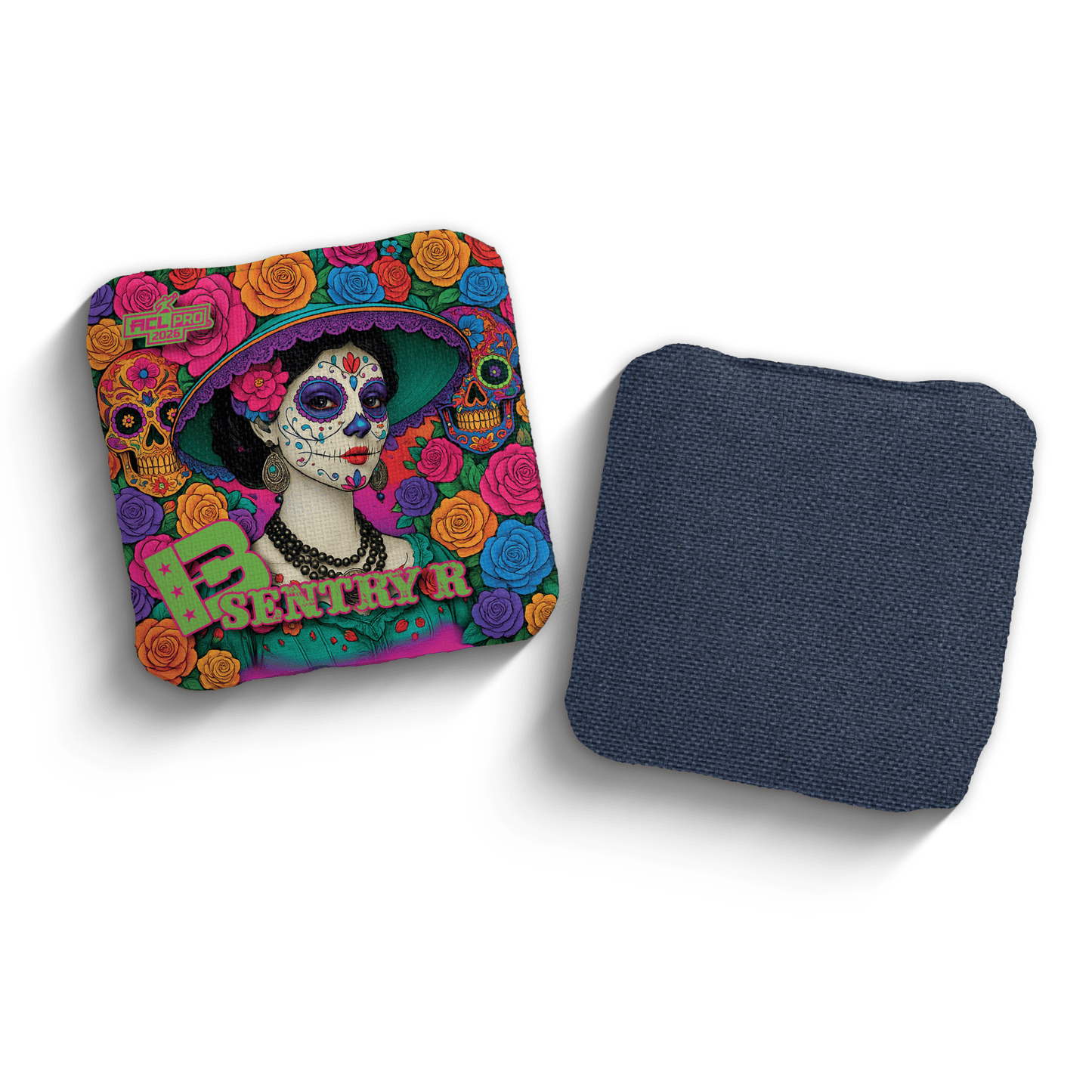 2026 Brotherhood Cornhole Sentry La Catrina Edition ACL Pro Stamped Cornhole Bags