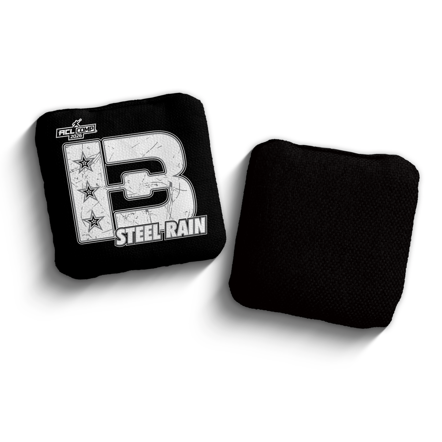 2026 Brotherhood Cornhole Steel Rain Broadcast Edition ACL Comp Stamped Cornhole Bags
