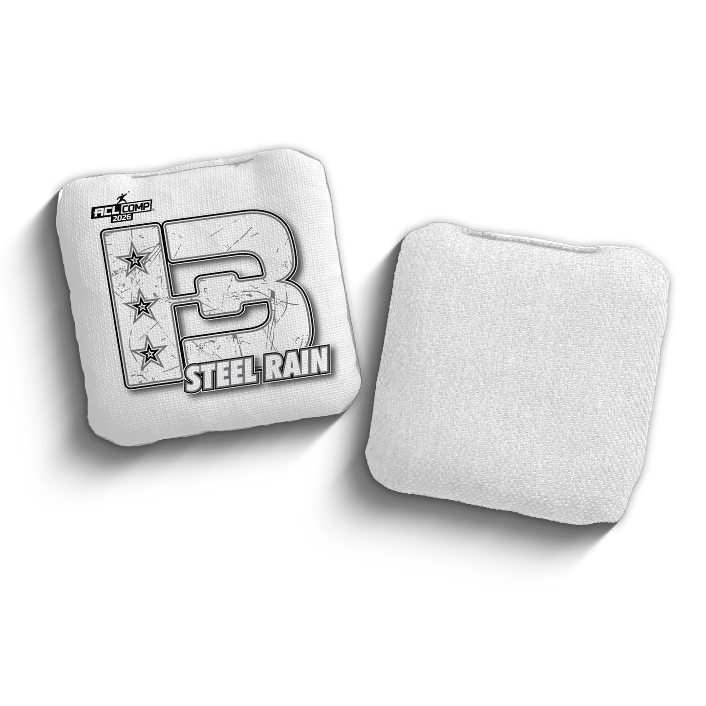 2026 Brotherhood Cornhole Steel Rain Broadcast Edition ACL Comp Stamped Cornhole Bags