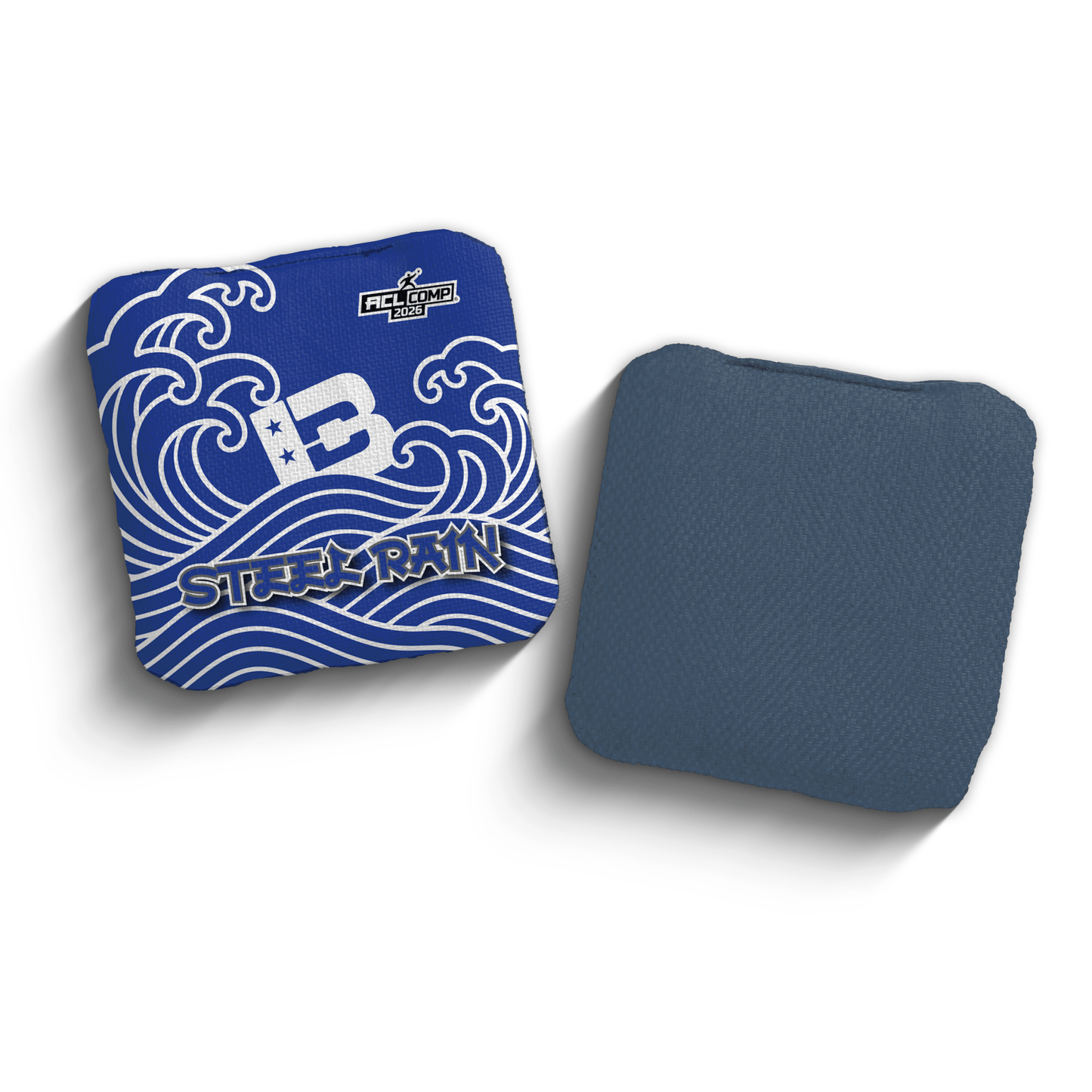 2026 Brotherhood Cornhole Steel Rain Japanese Wave Edition ACL Comp Stamped Cornhole Bags