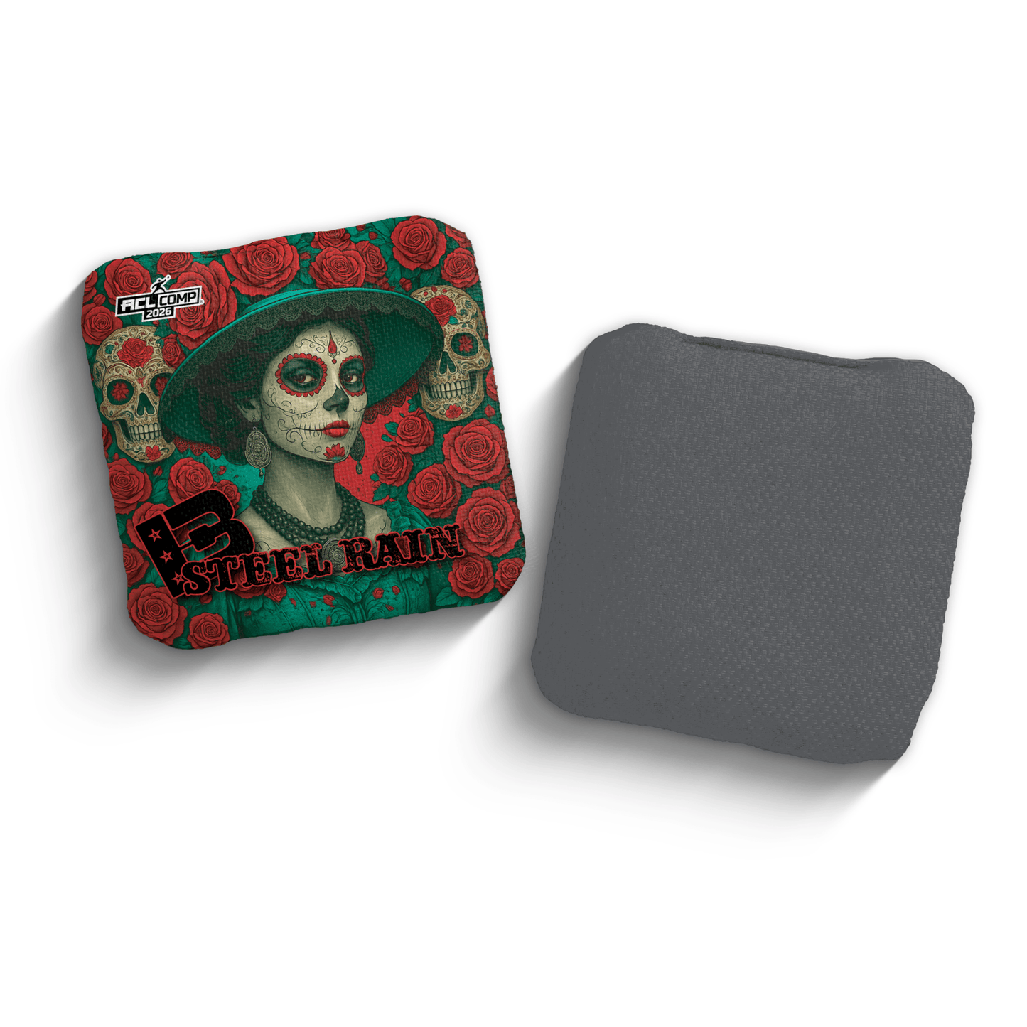2026 Brotherhood Cornhole Steel Rain La Catrina Edition ACL Pro Stamped Cornhole Bags
