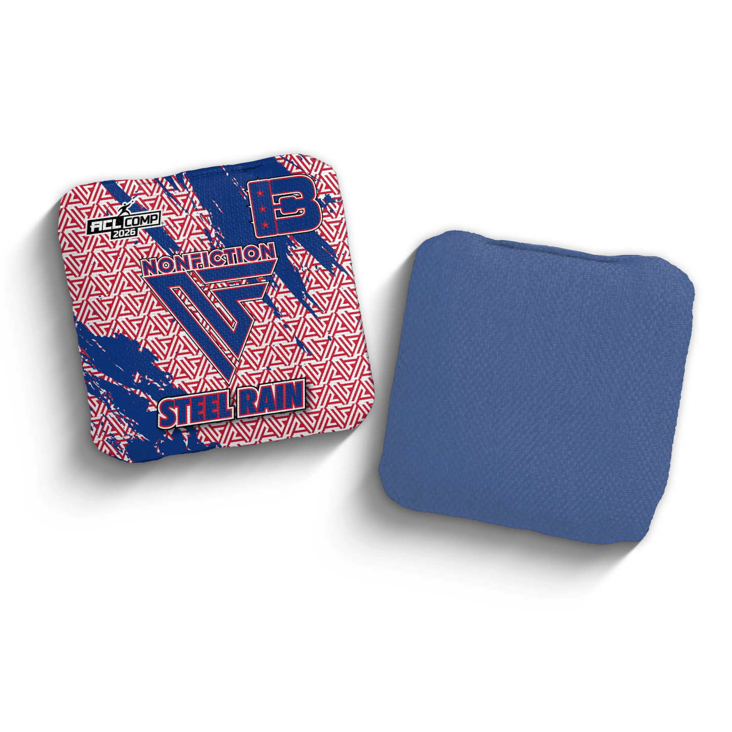 2026 Brotherhood Cornhole Steel Rain Non Fiction Collaboration ACL Comp Stamped Cornhole Bags