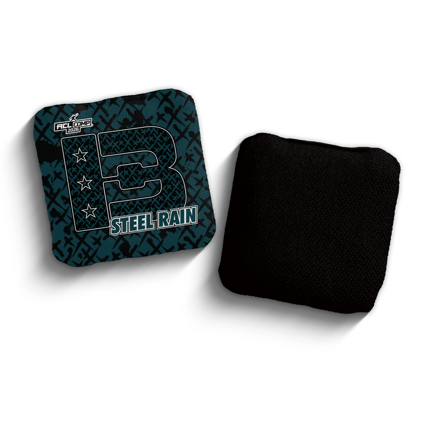 2026 Brotherhood Cornhole Steel Rain X-Pattern Edition ACL Comp Stamped Cornhole Bags