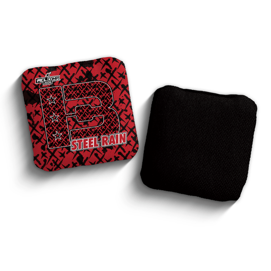 2026 Brotherhood Cornhole Steel Rain X-Pattern Edition ACL Comp Stamped Cornhole Bags