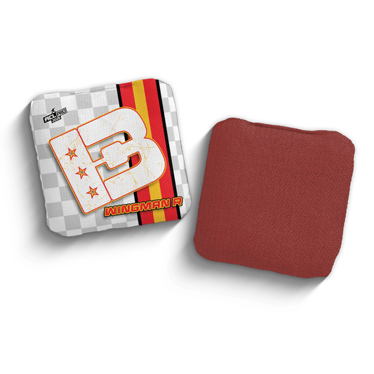2026 Brotherhood Cornhole Wingman Checkered Edition ACL Pro Stamped Cornhole Bags