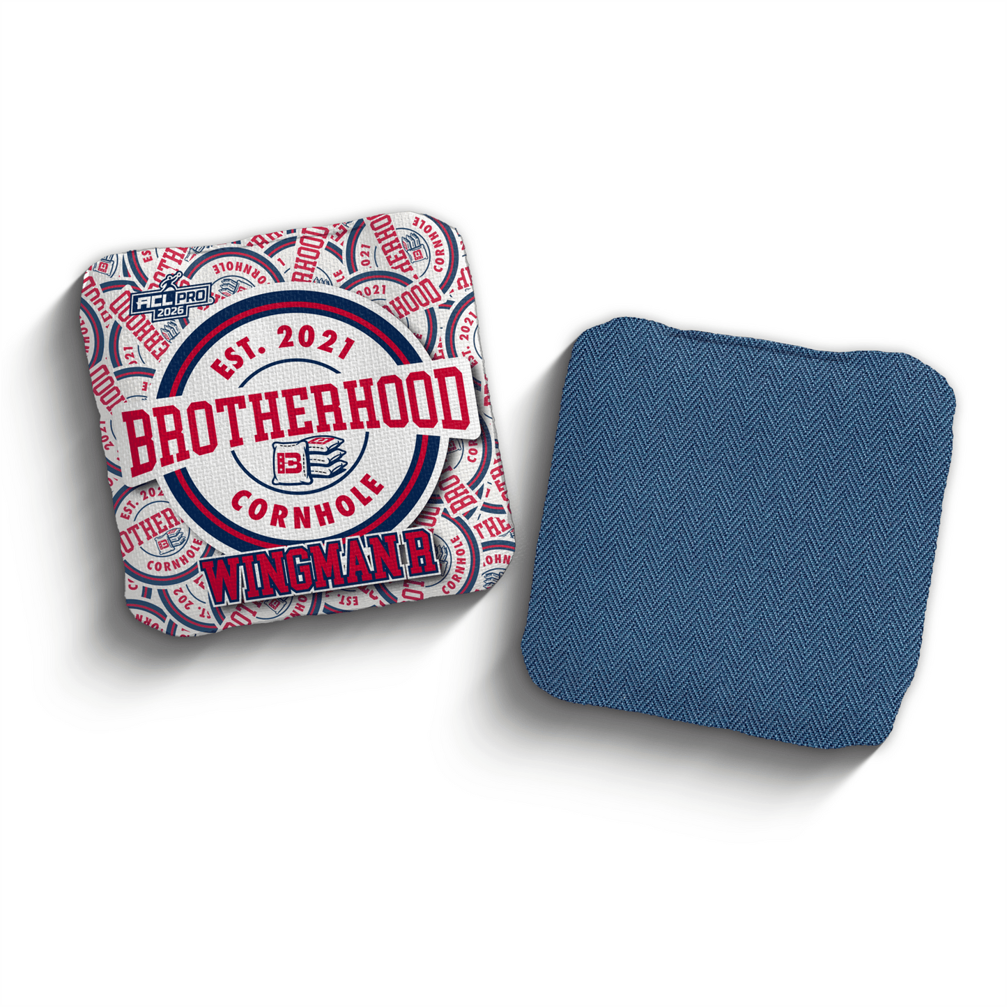2026 Brotherhood Cornhole Wingman Sticker Edition ACL Pro Stamped Cornhole Bags
