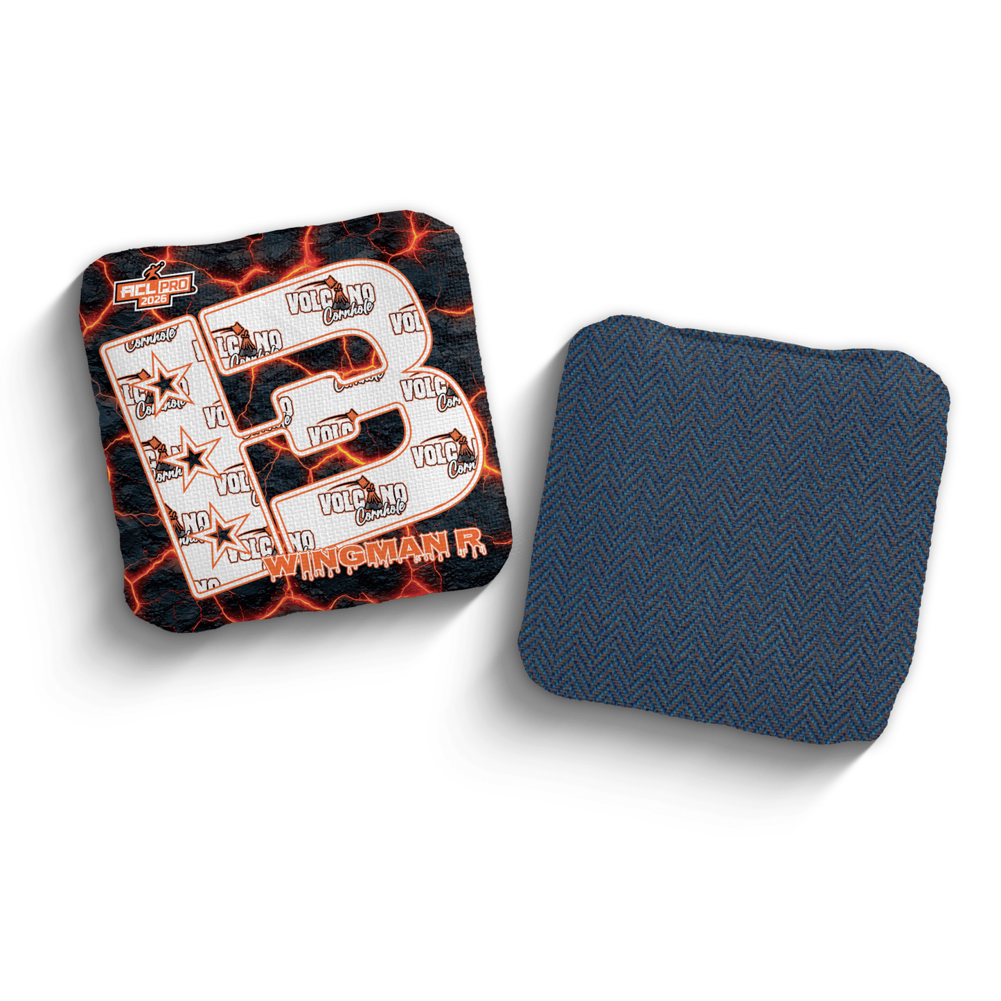 2026 Brotherhood Cornhole Wingman Volcano Cornhole Collaboration ACL Pro Stamped Cornhole Bags