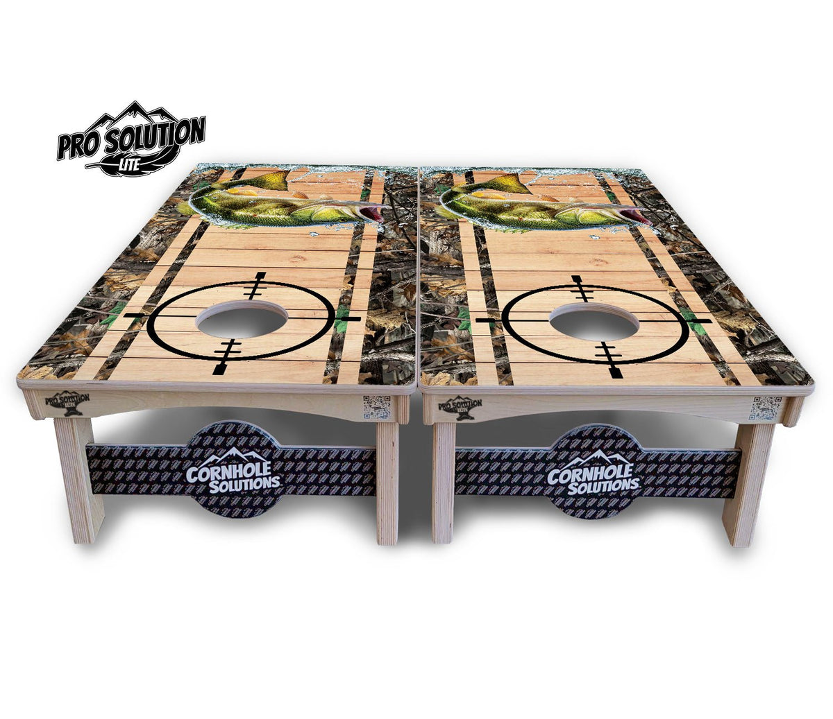 Scope Camo Deer & Fish Cornhole Boards – Pro Lite or Pro Elite