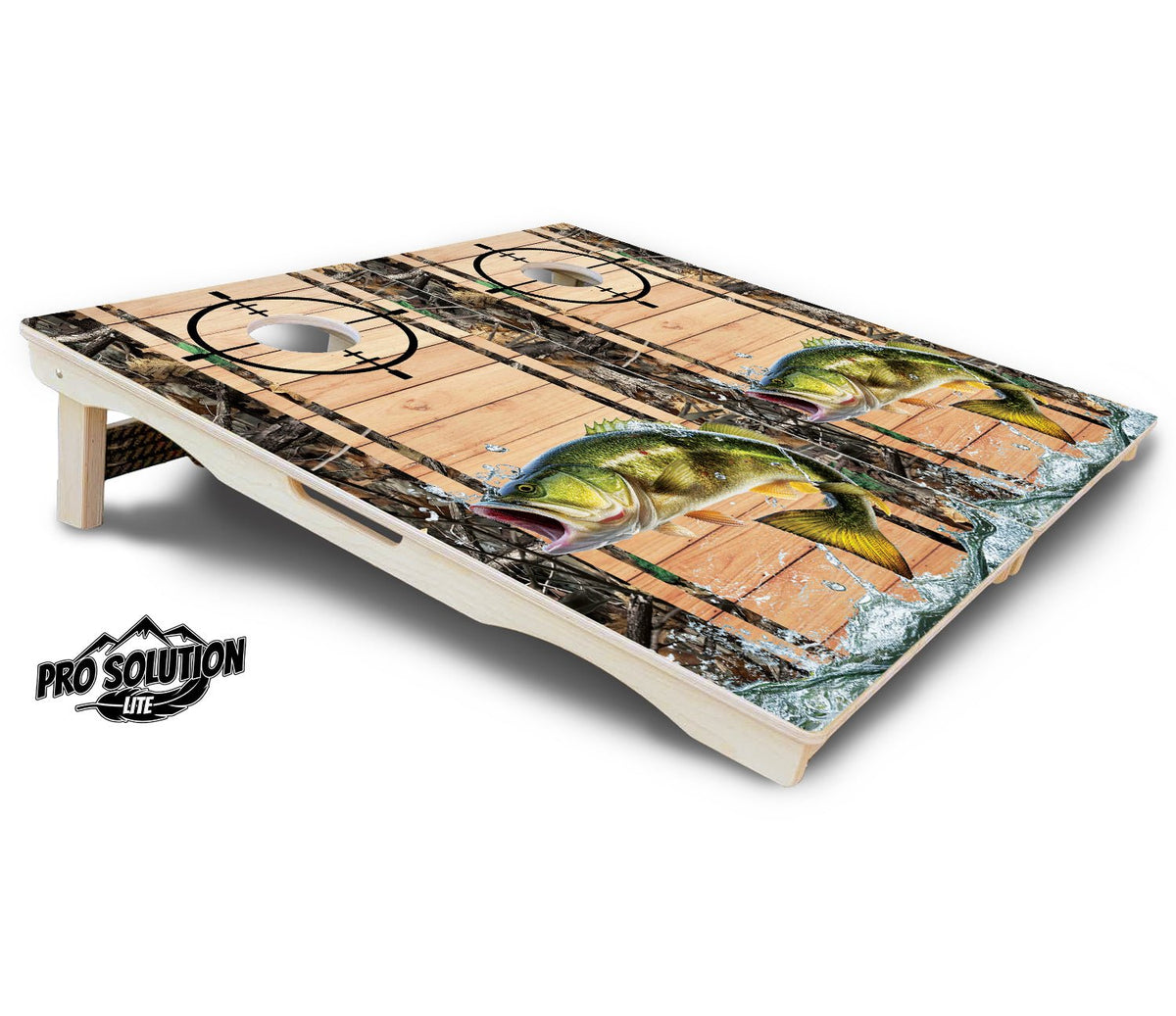 Scope Camo Deer & Fish Cornhole Boards – Pro Lite or Pro Elite