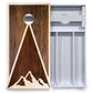 Stained Mountain Scene Cornhole Boards - All Weather Series