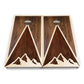 Stain Look Mountain Cornhole Boards – Tournament Series