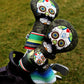 Mustache Sugar Skull - Driver Cover Green Camo