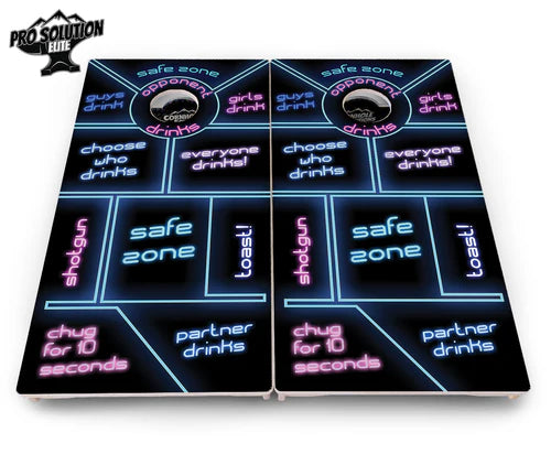 Cornhole Boards - Pro Solution Elite Series - Drinking Game Black