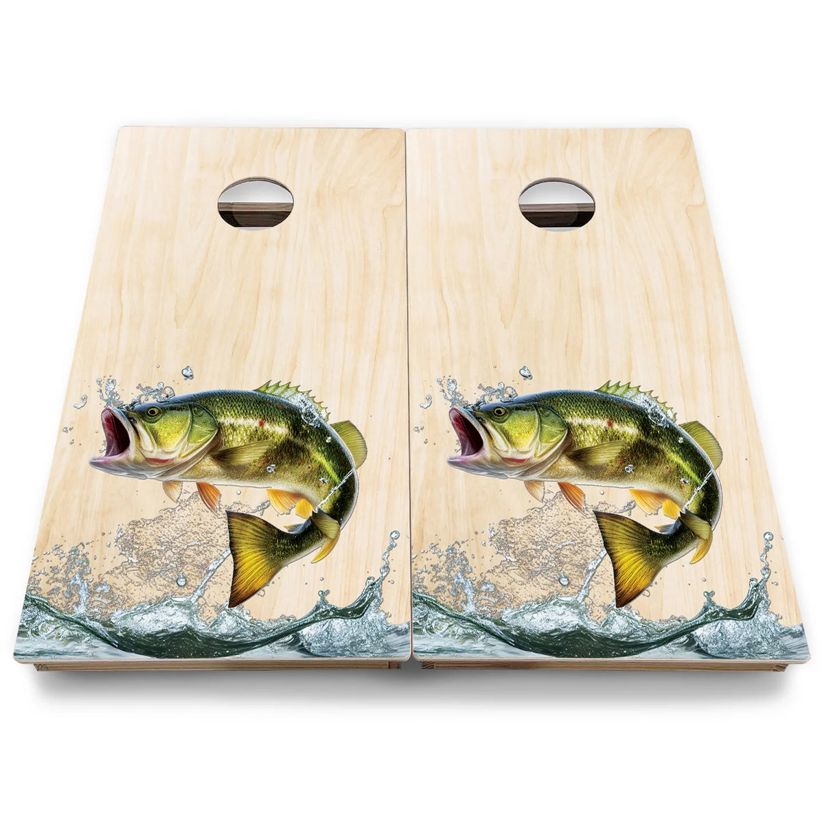 Colorful Deer & Fish Cornhole Boards - Backyard Series
