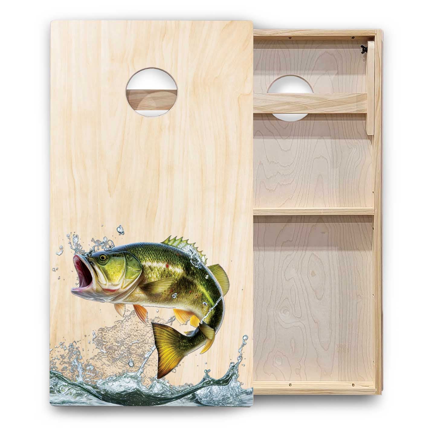 Colorful Deer & Fish Cornhole Boards - Backyard Series