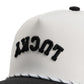 White & Black Upside Down Hat