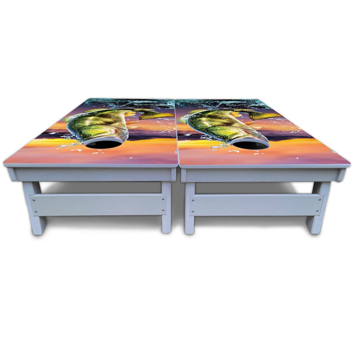 Basshole Fish Cornhole Boards - All Weather Series