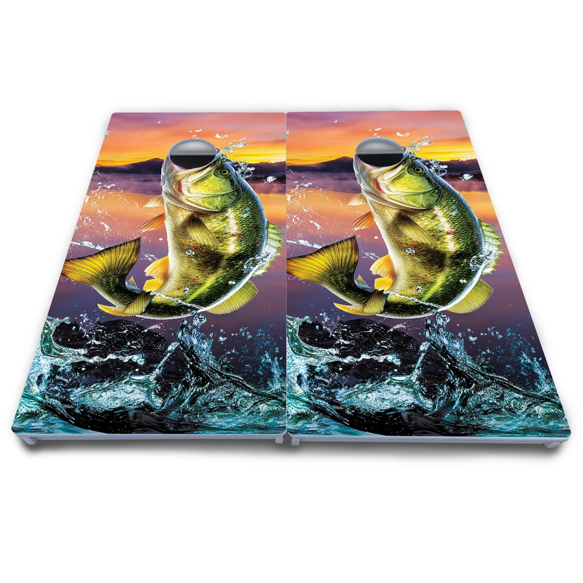 Basshole Fish Cornhole Boards - All Weather Series