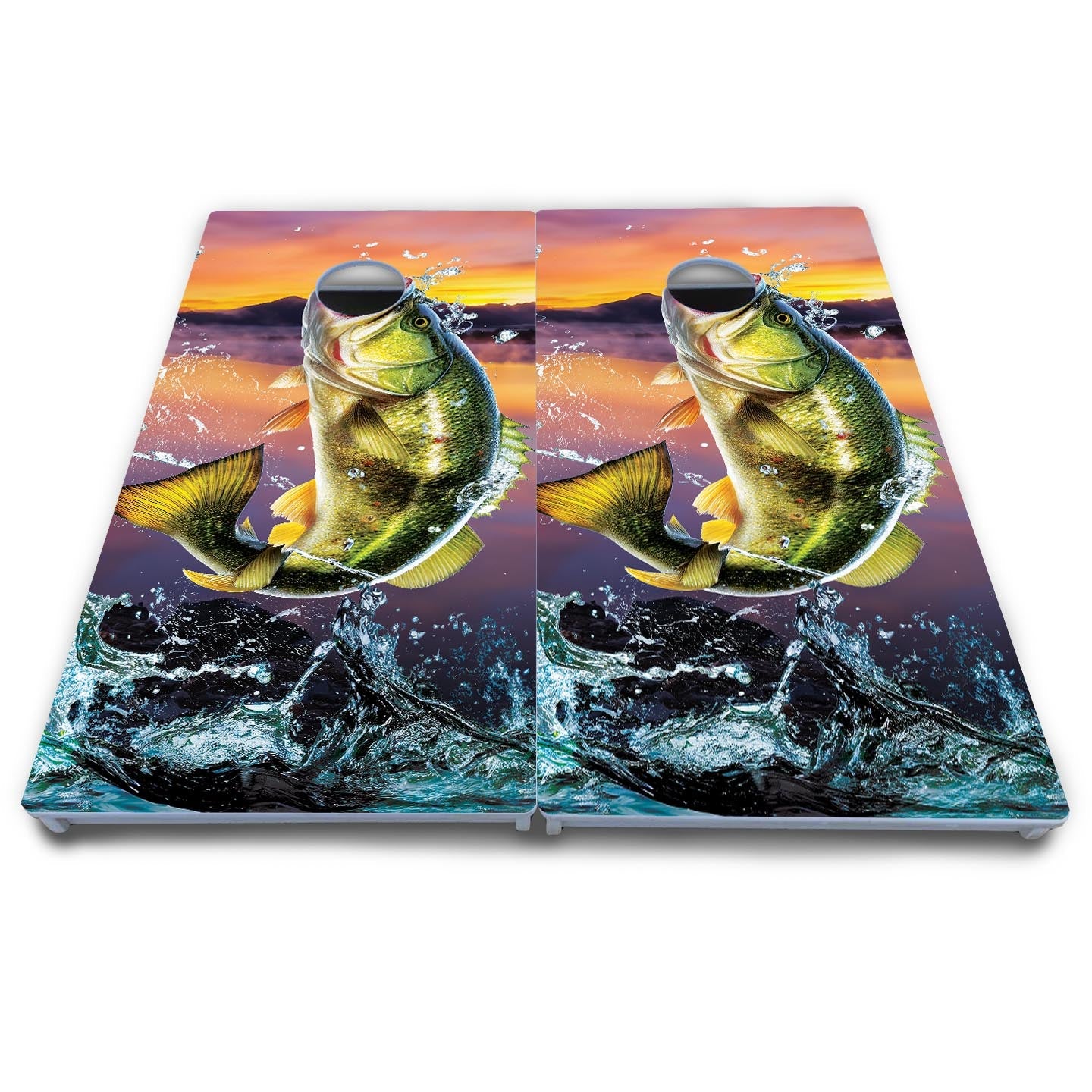 Basshole Fish Cornhole Boards - All Weather Series