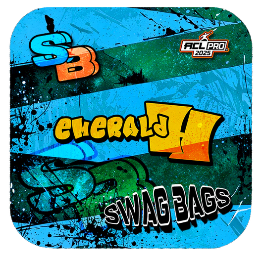 Swag Bags Cornhole - Emerald H - Caution