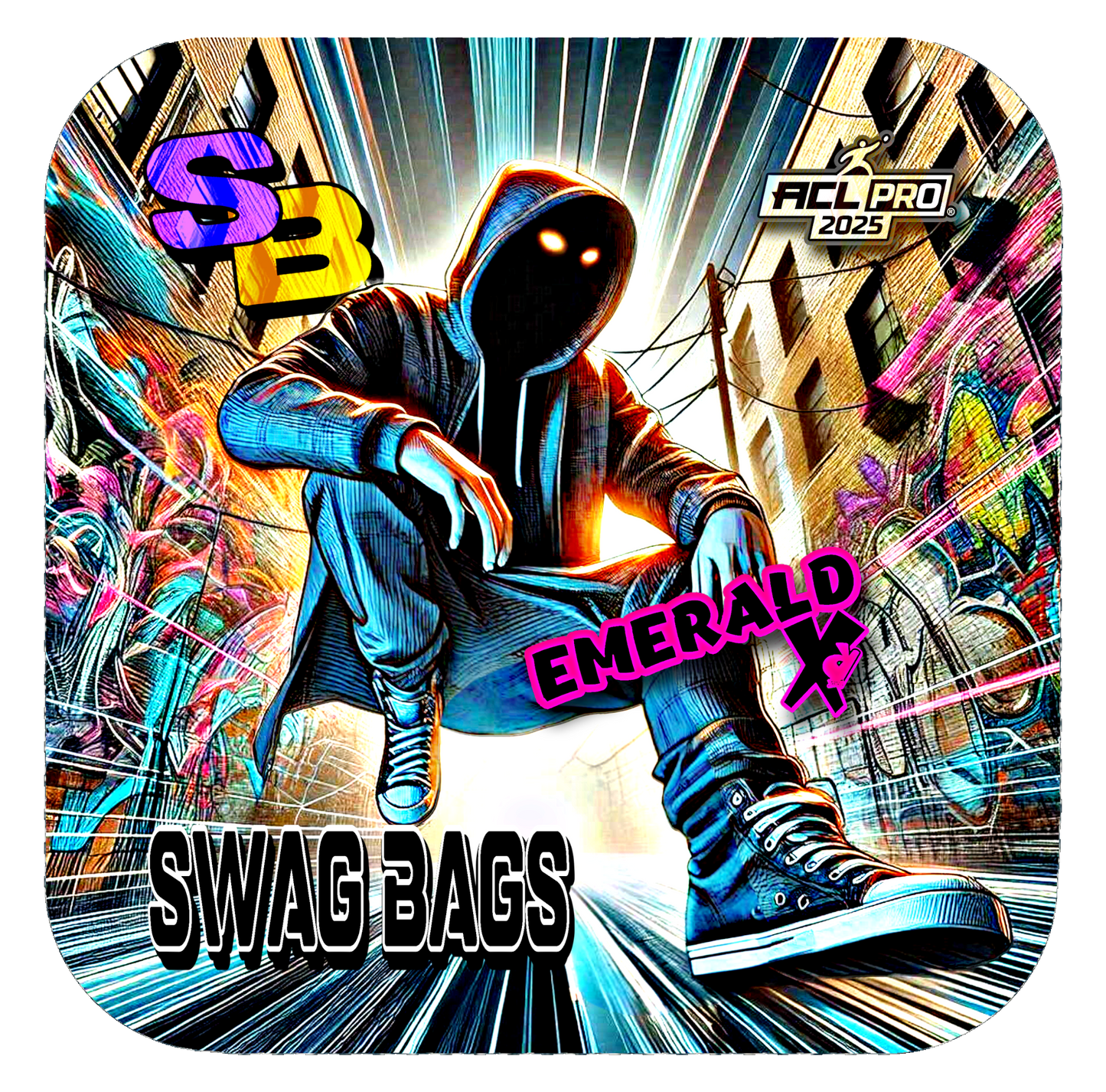 Swag Bags Cornhole - Myster E - Emerald XR