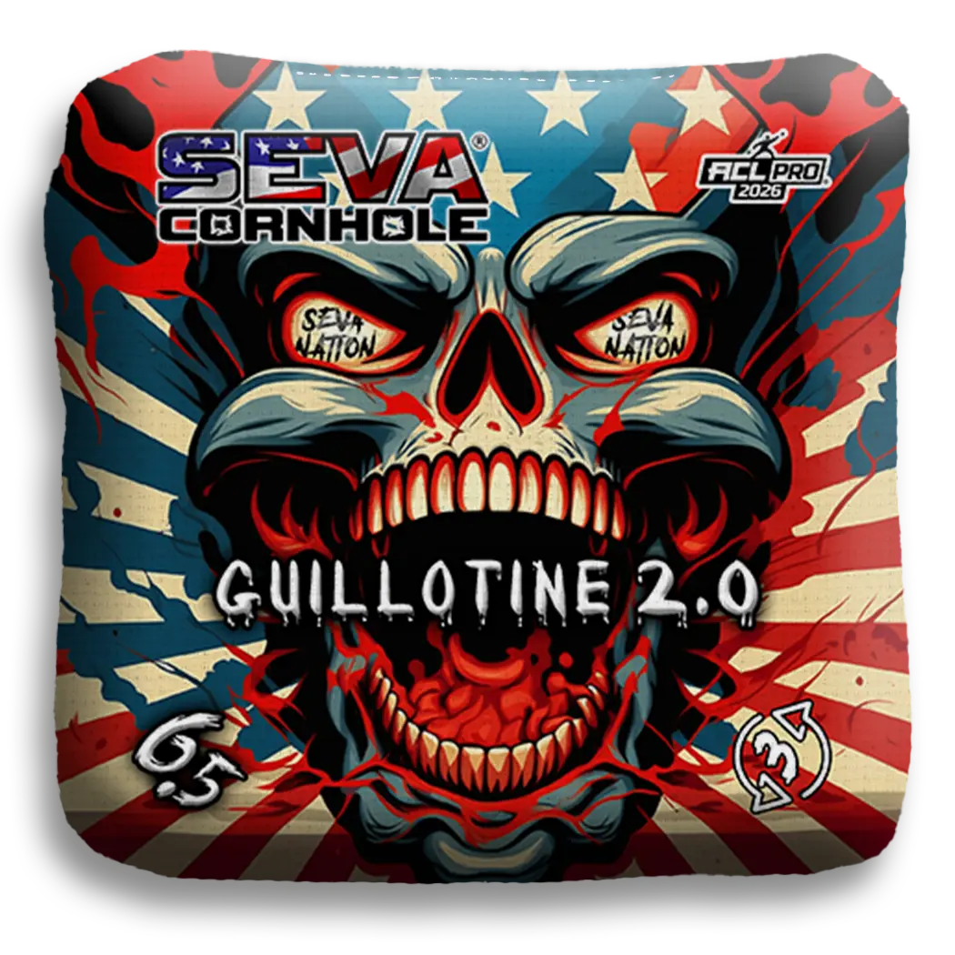 Guillotine 2.0 - Screaming Skull - Set of 4 Cornhole Bags