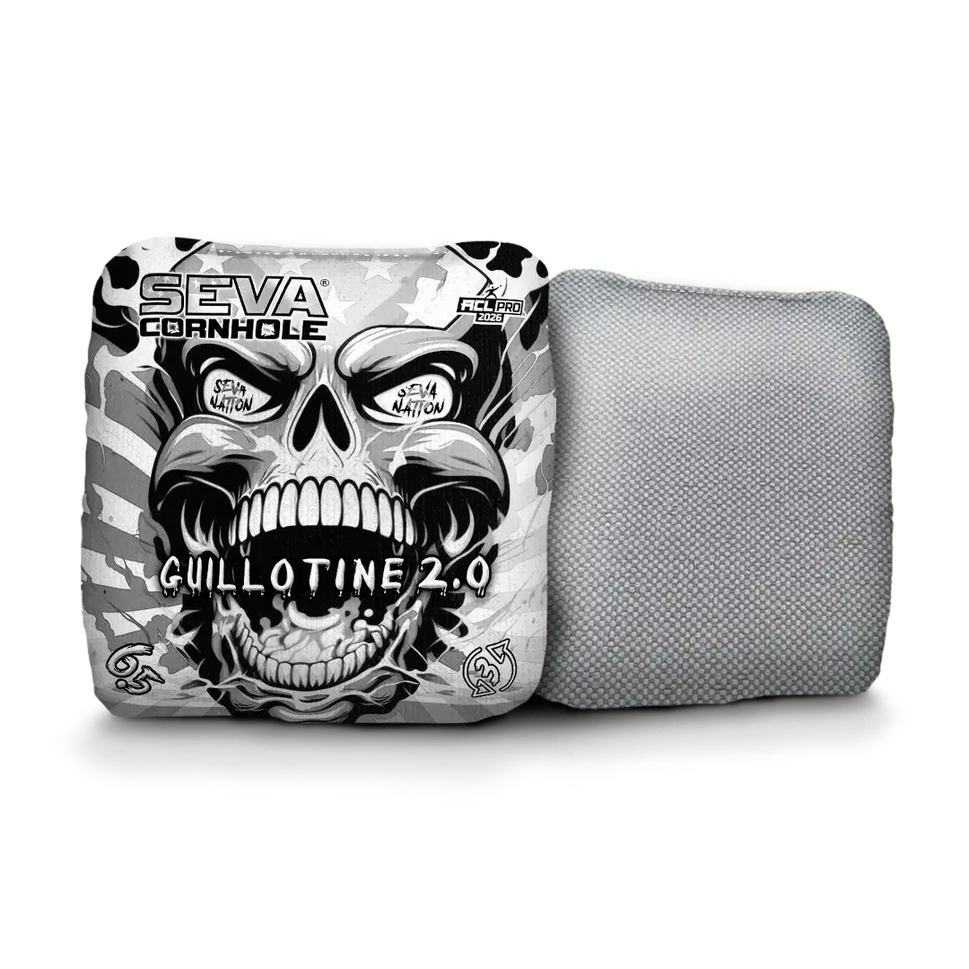 Guillotine 2.0 - Screaming Skull - Set of 4 Cornhole Bags
