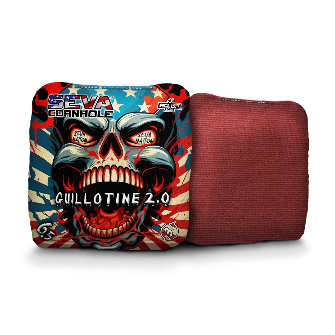 Guillotine 2.0 - Screaming Skull - Set of 4 Cornhole Bags