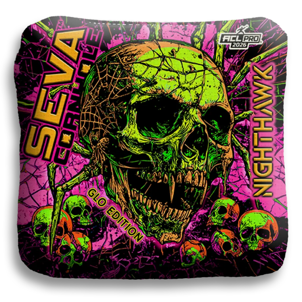 Halloween Special GLO Edition - Set of 4 Cornhole bags