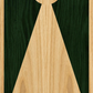Triangle Wood Grain Patterned Cornhole Boards