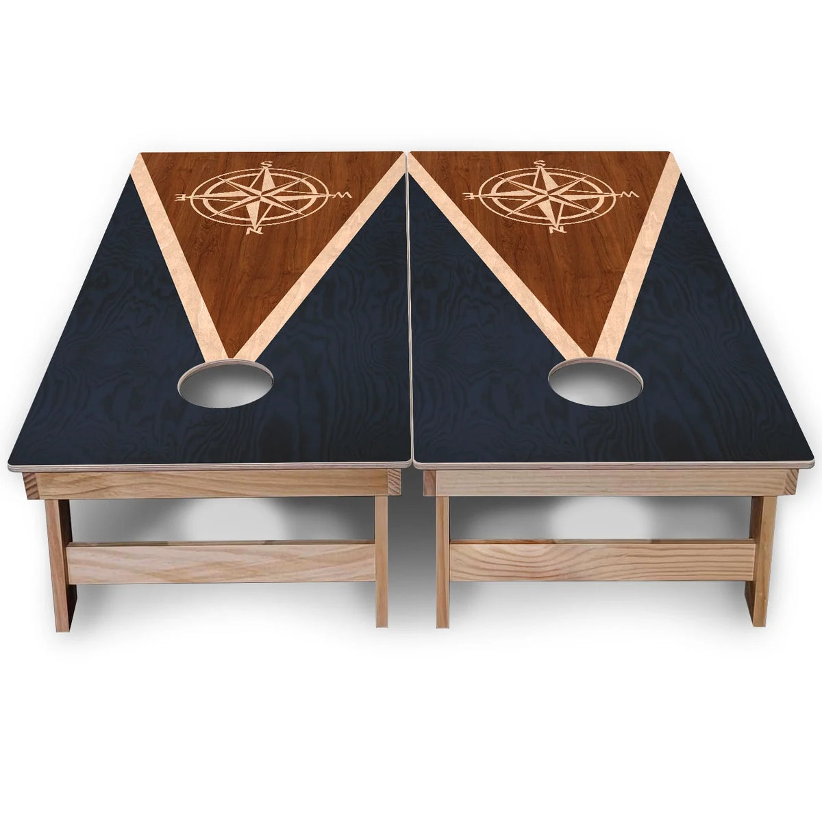 Nautical Cornhole Boards - Backyard Series