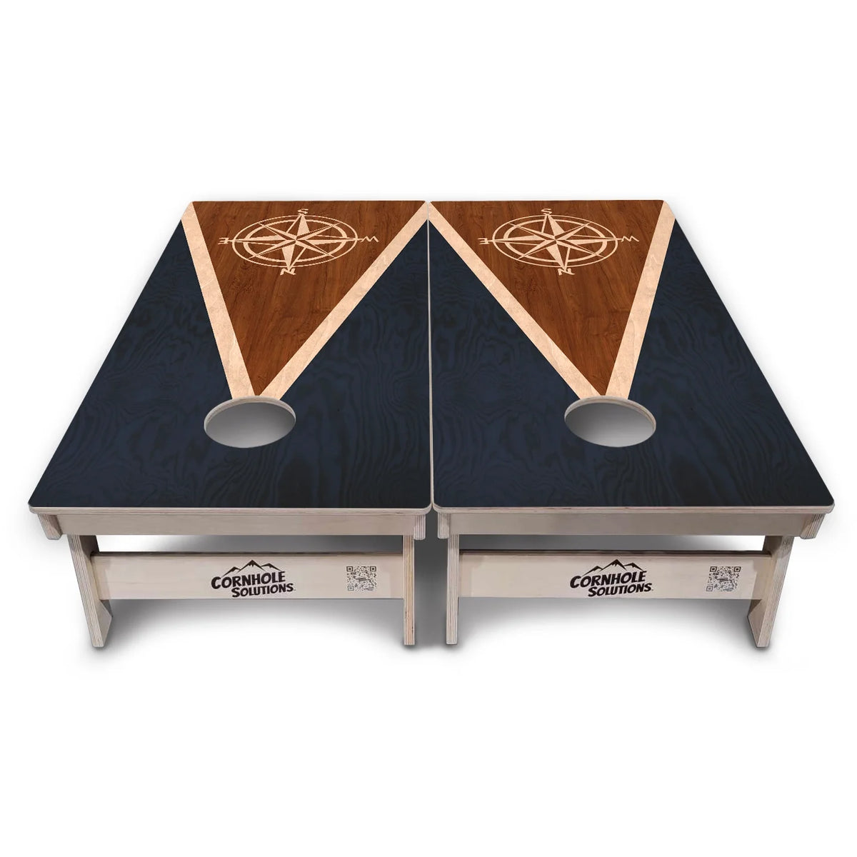 Compass Stain Triangle Cornhole Boards – Tournament Series