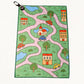 Nostalgic Kids Car Map Golf Towel