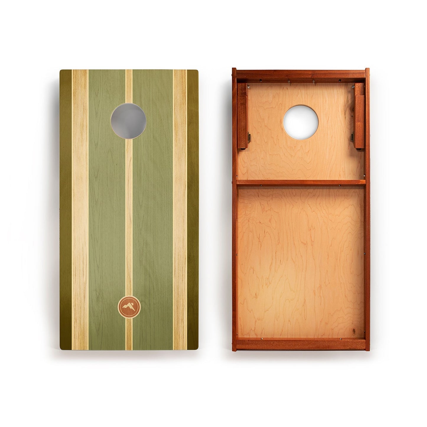 2ft x 4ft Graphic Wood Classic Cornhole Set | Coastal Surf Beach Collection