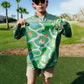 Nostalgic Kids Car Map Golf Towel