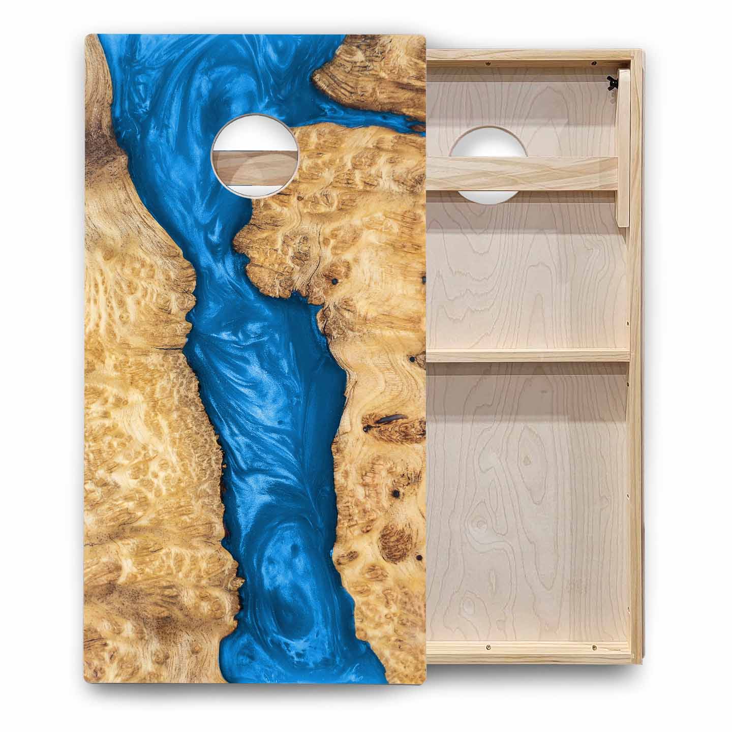 Patterned Background Cornhole Boards - Backyard Series
