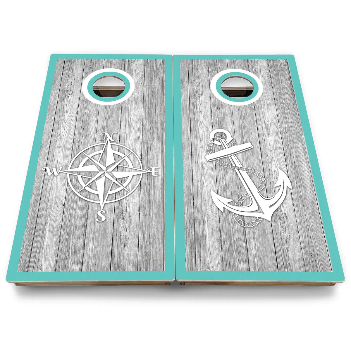 Nautical Cornhole Boards - Backyard Series